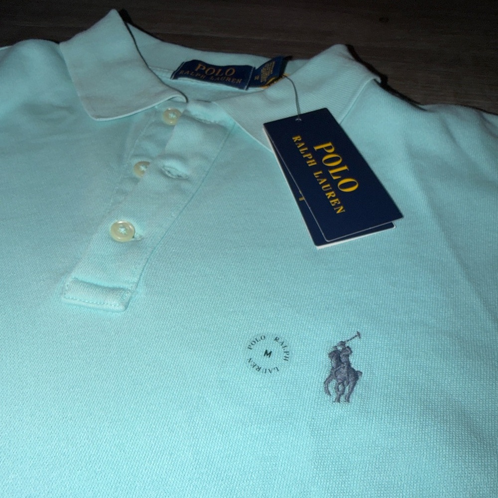 Polo by Ralph Lauren Men's Sky Blue Polo Shirt - Picture 4 of 7
